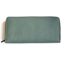 姫路レザー　ラウンドファスナー　ロングウォレット　グリーン fit life やさしい暮らし 長財布 本革 レディース メンズ